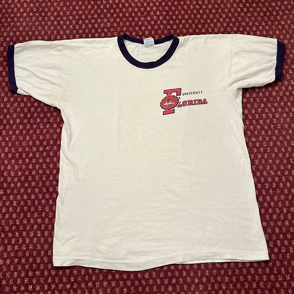 Vintage 70s University of Florida Champion Ringer Tee